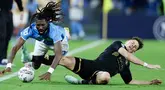 Perebutan gelar juara Serie A musim ini semakin mendebarkan menjelang akhir kompetisi. Hanya tersisa dua pertandingan, dan jarak antara Napoli dan Inter Milan kini hanya satu poin. (Alessandro Garofalo/LaPresse via AP)
