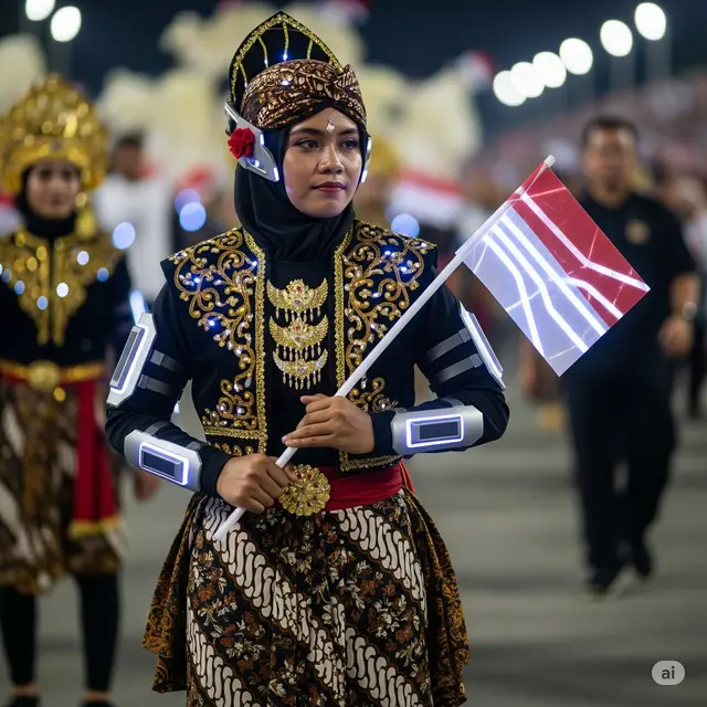 Baju Karnaval 17 Agustus 2025. Foto: Gemini
