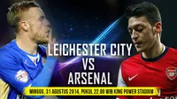 Jamie Vardy vs Mesut Ozil: Adu Tajam di King Power Stadium