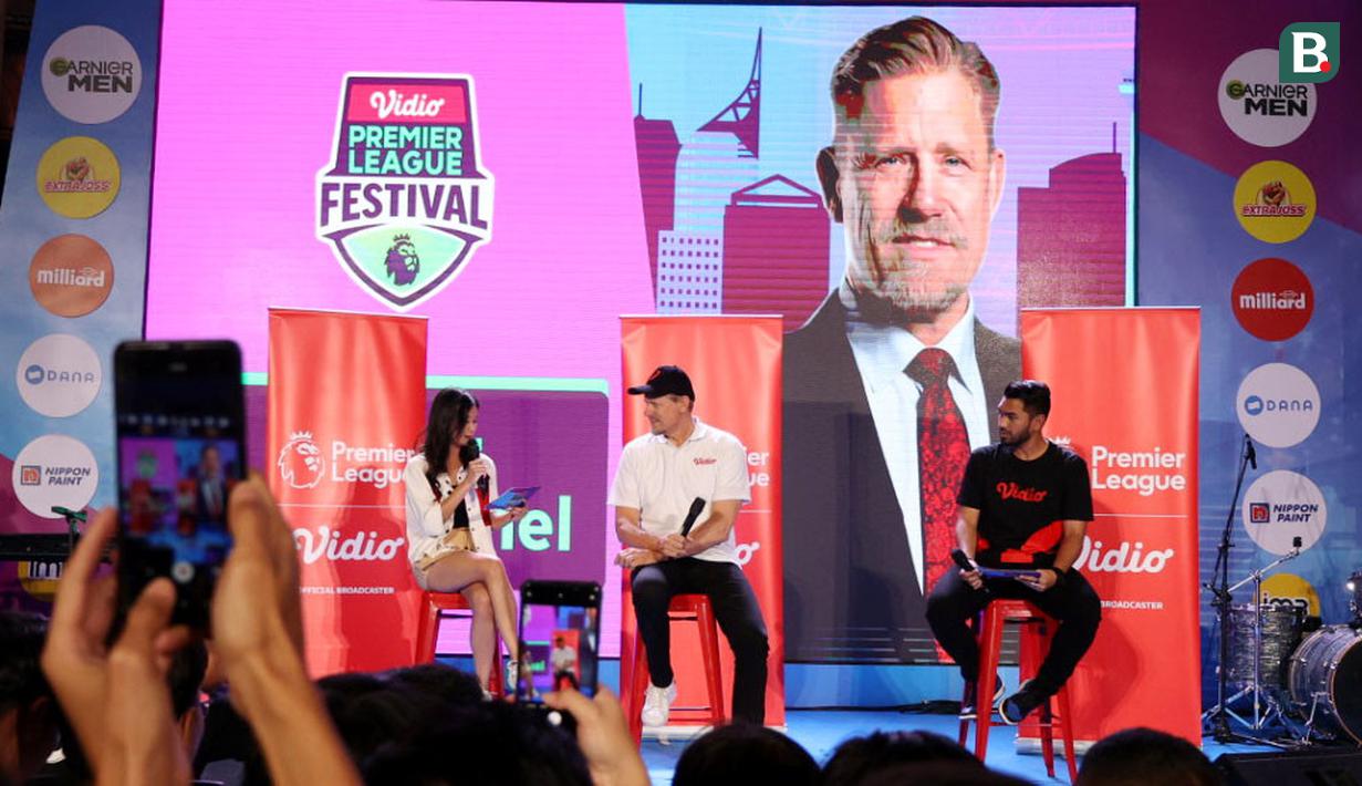 <p>Kiper legendaris Manchester United, Peter Schmeichel, saat menghadiri acara Vidio Premier League Festival di Cilandak Town Square, Jakarta, Sabtu (5/8/2023). (Bola.com/Ikhwan Yanuar)</p>