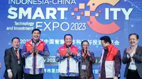 Ketua MPR RI Bambang Soesatyo alias Bamsoet menutup ajang Indonesia-China Smarty City Expo 2023 di Jakarta. (Foto: Istimewa).