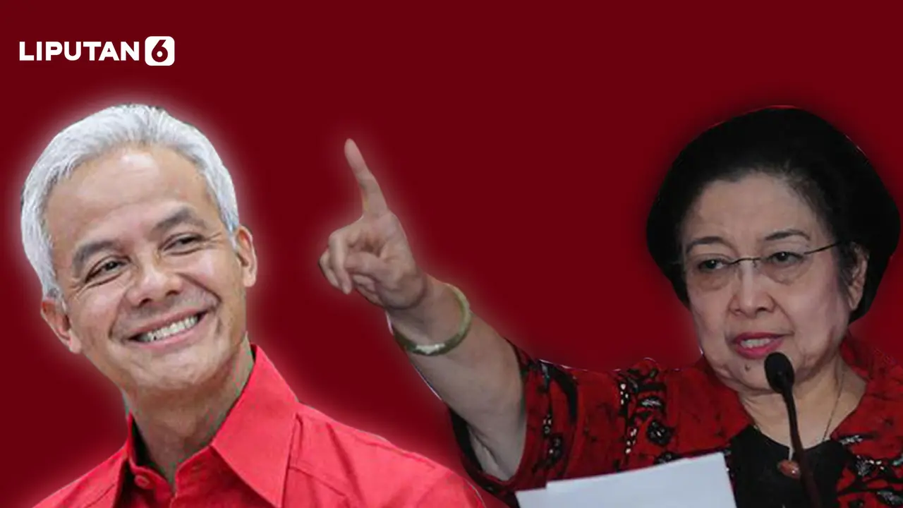 Banner Infografis Ganjar Diganjar Sanksi Gara-Gara Siap Jadi Capres dan Larangan Grusa-Grusu dari Megawati