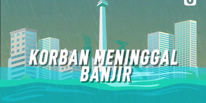 VIDEOGRAFIS: Korban Meninggal Akibat Banjir di Jakarta dan Sekitarnya