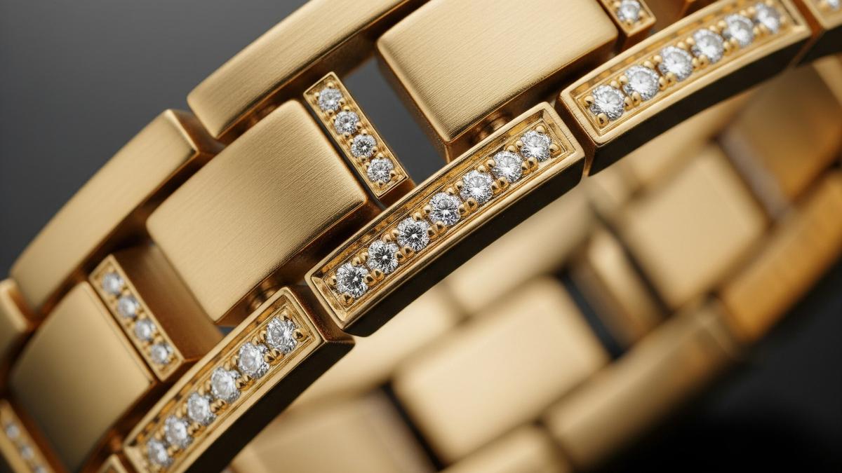 9 Gelang Emas Model Rantai Jam yang Lagi Tren 2025, Tampil Mewah Tiap Hari