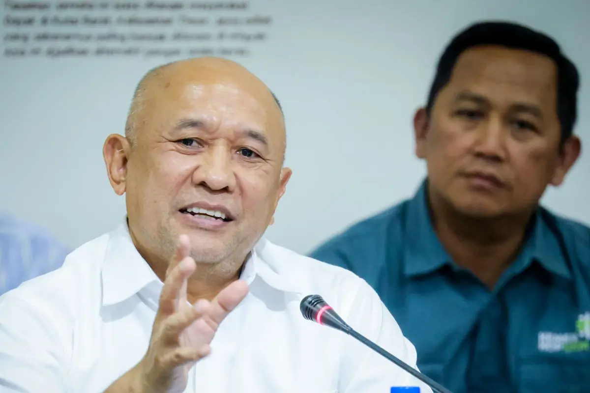 Menteri Koperasi dan UKM Teten Masduki dalam Konferensi Pers Refleksi 2023 & Outlook 2024, Kamis (21/12/2023), di gedung Smesco, Jakarta. (Dok KemenkopUKM)