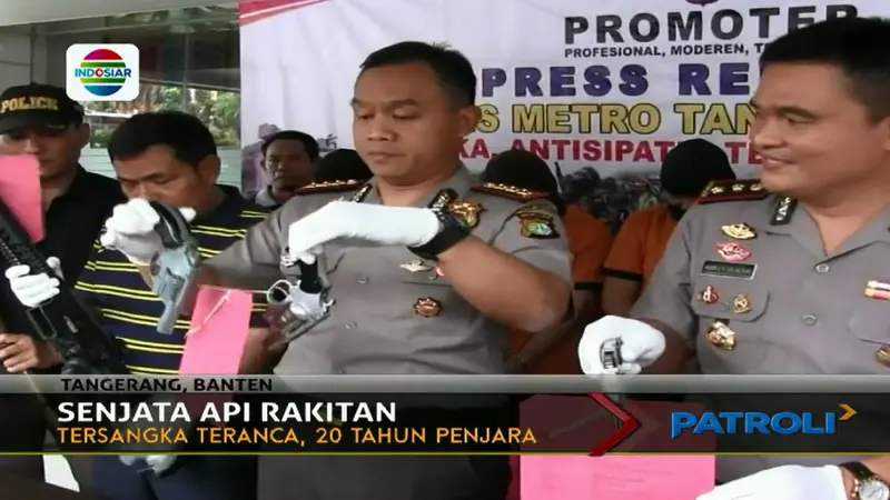 7 Senjata Api Rakitan Disita Polres Tangerang (TV)