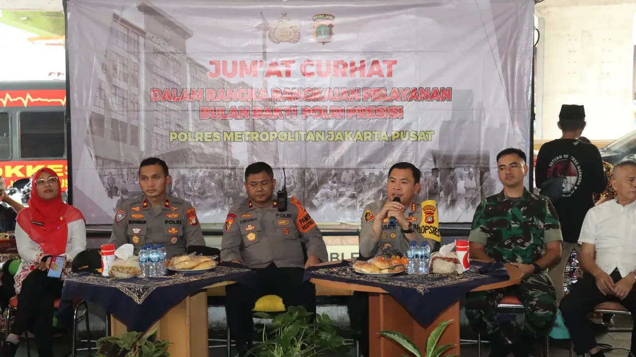 Kegiatan Jumat Curhat di Lobby Blok A Pasar Tanah Abang Jakarta Pusat, Jumat (17/5/2024) (Istimewa)