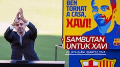 Berita video sambutan luar biasa dari puluhan ribu fans Barcelona untuk pelatih baru tim kesayangan mereka, Xavi Hernandez, Senin (8/11/2021).
