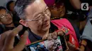 Thomas Trikasih Lembong menjadi tersangka pada kasus korupsi komoditas gula yang terjadi di lingkungan Kementerian Perdagangan (Kemendag) periode 2015-2023. (Liputan6.com/Herman Zakharia)