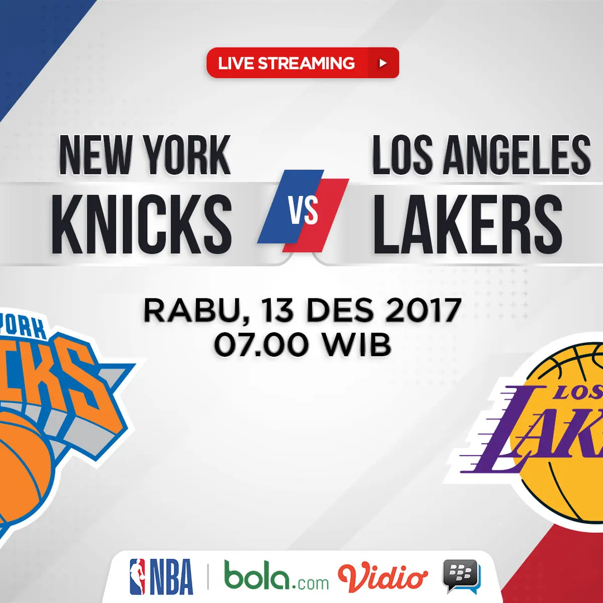 Saksikan Live Streaming Knicks Vs Lakers di Bola NBA Bola