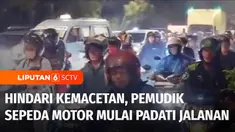 Rabu malam atau tujuh hari jelang Hari Raya Idulfitri, pemudik sepeda motor mulai memadati jalan raya Kalimalang, Duren Sawit, Jakarta Timur. Pemudik sengaja berangkat lebih awal untuk menghindari macet.