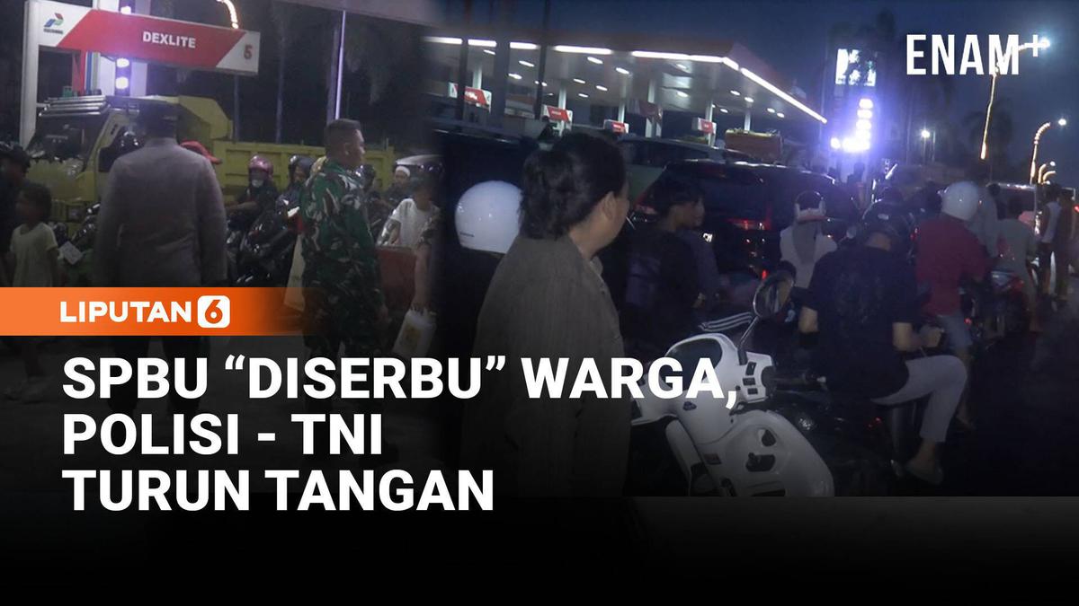 Warga Polewali Mandar Serbu SPBU, Antrean Mengular 2 KM