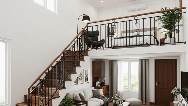 Mezzanine Gaya Modern Klasik