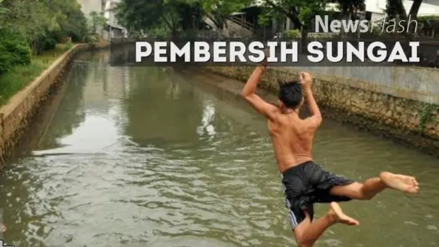 Saling klaim dua bakal calon Gubenur DKI tentang siapa  yang membersihkan sungai di Jakarta