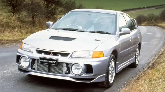 Ilustrasi Mitsubishi Lancer Evolution pelopor AYC (Mitsubishi)