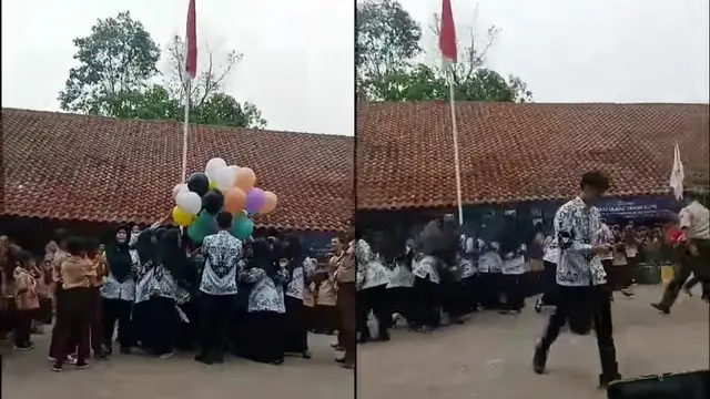 Balon Meledak Hari Guru