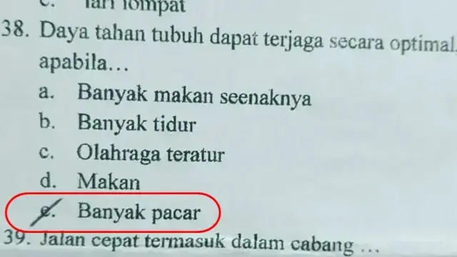 6 Jawaban yang Dipilih Murid di Soal Pilihan Ganda Ini Bikin Tepuk Jidat