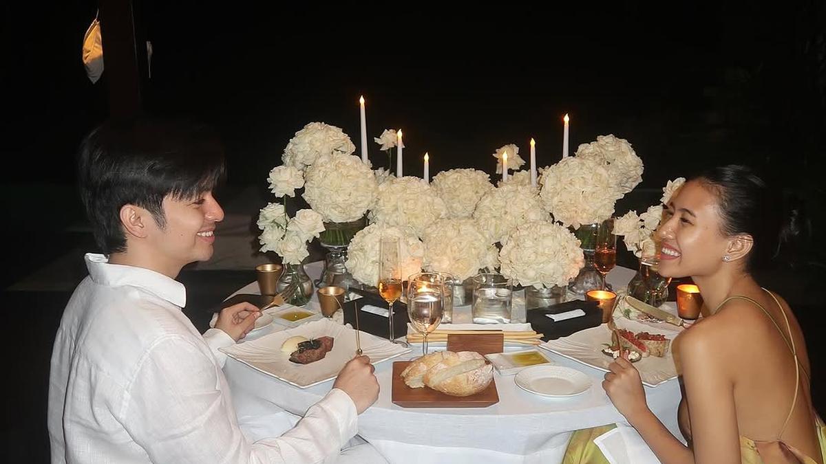 6 Gaya Elegan Angga Yunanda &amp; Shenina Cinnamon Saat Dinner Romantis