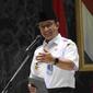 Gubernur DKI Anies Baswedan melepas petugas haji DKI Jakarta. (Liputan6.com/Nabila)
