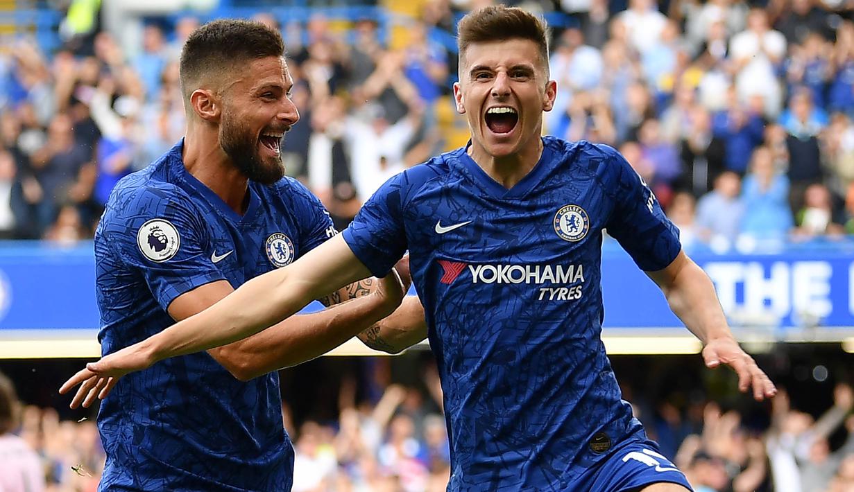 3. Mason Mount (20 Tahun) - Dalam empat laga awal penampilannya cukup memuaskan dengan berhasil menorehkan dua gol. Catatan tersebut membuat mantan pemain Derby County itu dipanggil ke Timnas Inggris oleh Gareth Southgate. (AFP/Daniel Leal-Olivas)