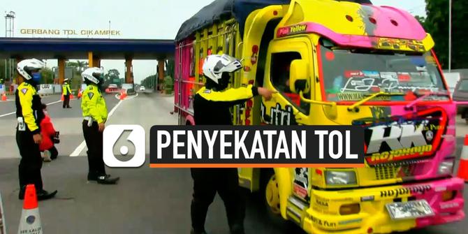 VIDEO: Lebaran Sebentar Lagi, Penyekatan Tol Cikampek Diperketat