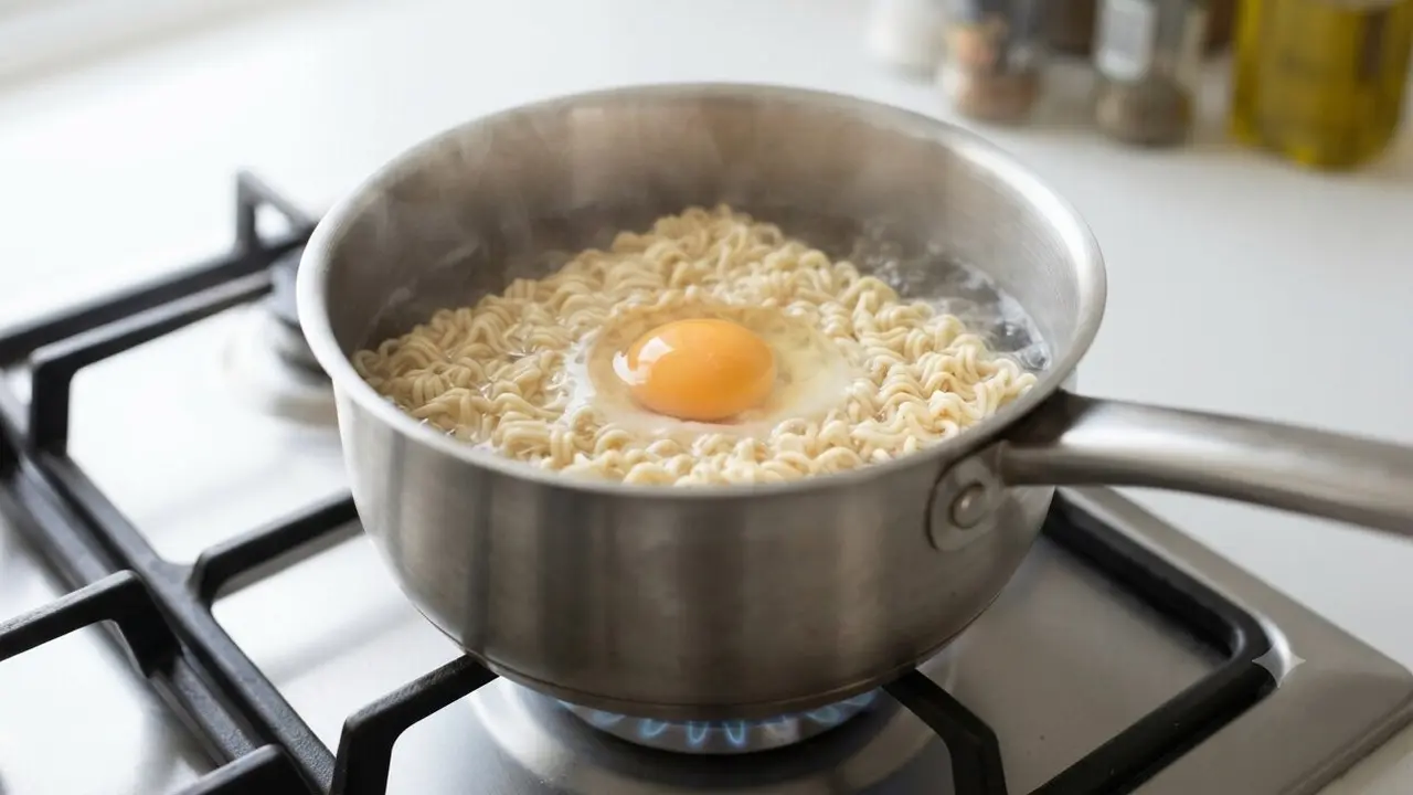 Trik Memasak Mi Instan dengan Telur