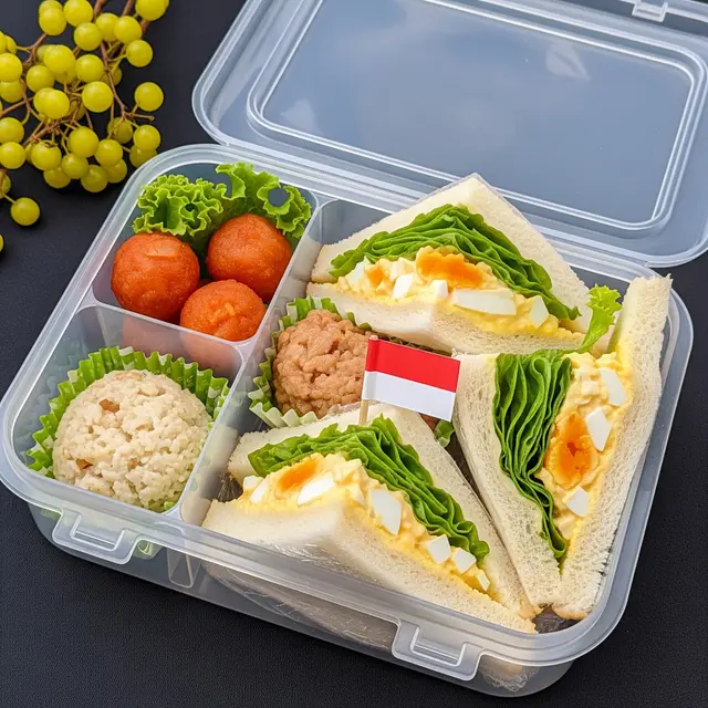 Sandwich Telur dan Selada (AI Generated)