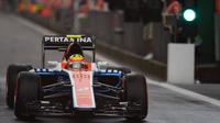 Rio Haryanto, pembalap Manor Racing, saat beraksi di Shanghai International Circuit. (Liputan6.com/Manor Racing)
