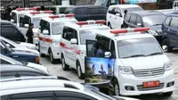 Pemkab Purwakarta menyediakan tambahan 100 unit ambulans untuk meningkatkan pelayanan kesehatan kepada masyarakat. (Liputan6.com/Abramena)