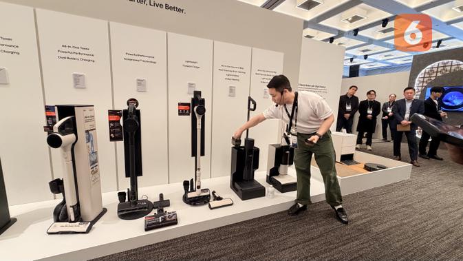 Vacum cleaner baru di LG InnoFest 2026 APAC. (Liputan6.com/ Yuslianson)