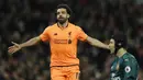 2. Mohamed Salah (Liverpool) - 15 Gol. (AP/Alastair Grant)