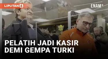 Pelatih Timnas Turki Jadi Kasir Supermarket Demi Bantu Korban Gempa