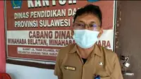 Kepala Cabang Dinas (Cabdin) Pendidikan Daerah (Dikda) Kabupaten Minahasa Selatan dan Minahasa Tenggara Max Lengkong.