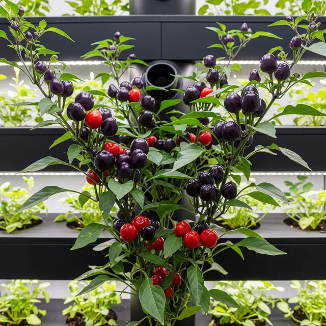 Cabai Black Pearl (Capsicum annuum) Gemini AI