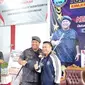 Kepala BNN RI Komjen Pol Petrus Golose bersama Kepala SMAN 7 Manado Willem Rawung, Senin (12/6/2023).