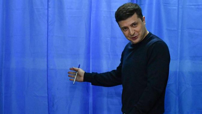 Volodymyr Zelensky, pelawak yang menjadi kandidat presiden Ukraina (AFP photo)