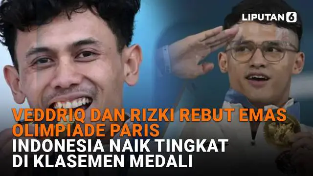 Mulai dari Veddriq dan Rizki rebut emas Olimpiade Paris hingga Indonesia naik tingkat di klasemen medali, beeikut sejumlah berita menarik News Flash Sport Liputan6.com.