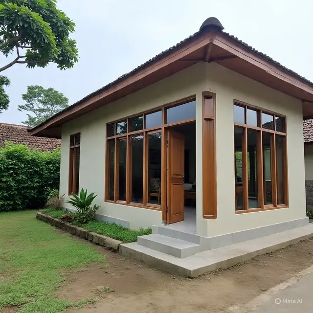9 Desain Rumah Kampung Tapi Terlihat Seperti Rumah Rp 500 Juta,
