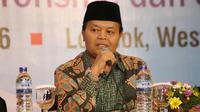 Wakil Ketua MPR RI Hidayat Nur Wahid saat menjadi pembicara pada acara conferensi Internasional Islam Washatiyah di Mataram.