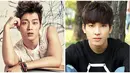 Doojoon Highlight dan Wonwoo Seventeen punya wajah yang mirip. Dua cowok ganteng ini punya wajah yang manly. (Foto: Bintang Pictures)