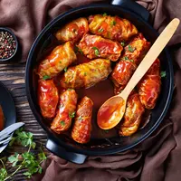ilustrasi Resep Kol Gulung Daging Saus Pedas/copyright by my point of view from Shutterstock