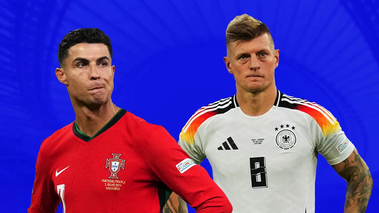 Ilustrasi - Cristiano Ronaldo dan Toni Kroos