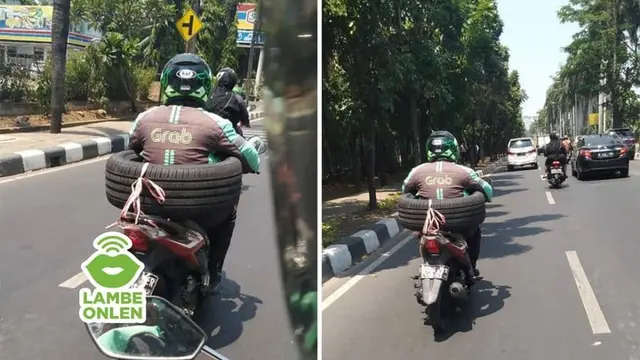 cara kocak driver ojol bawa orderan
