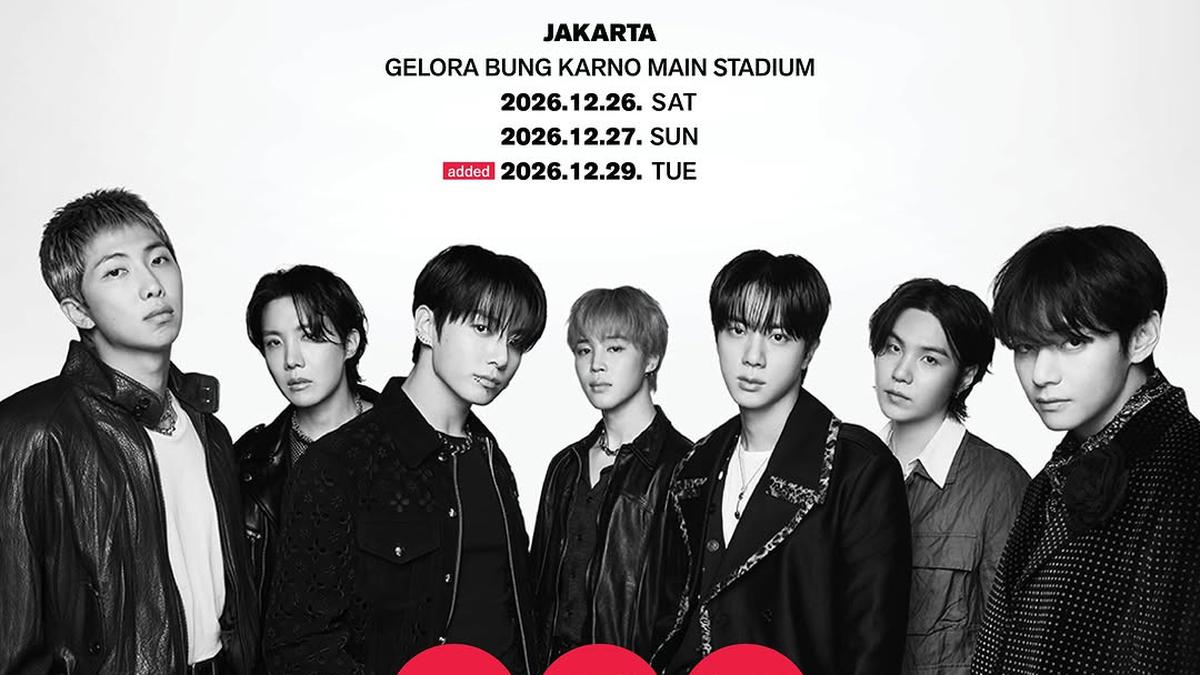 Konser BTS di Jakarta Ditambah Jadi 3 Hari, Simak Jadwal Penjualan Tiketnya!
