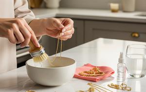 Bersihkan Emas Perhiasan di Rumah (Image by Gemini AI)