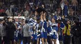 FC Porto resmi mengunci gelar juara Liga Portugal musim 2025/2026 pada Sabtu (02/05/2026) waktu setempat. (AFP/Miguel Riopa)