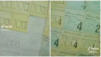 Koleksi Tiket Nonton Bioskop Selama Pacaran. (Sumber: TikTok/@lapetko_)