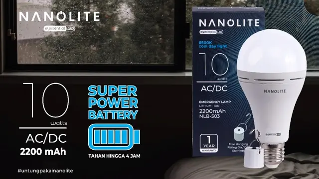 LED Emergency Bulb Bisa Tetap Menyala sampai 4 Jam Saat Listrik Padam