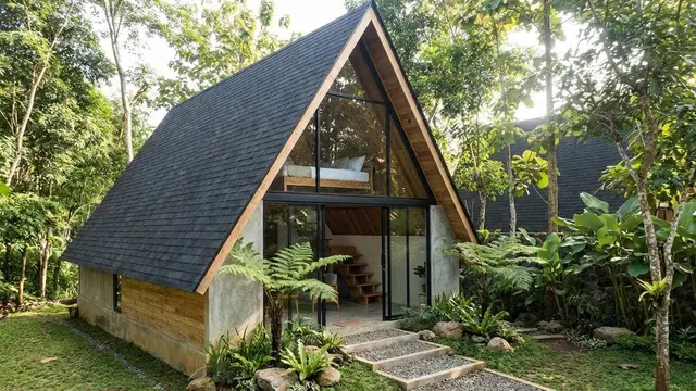 Rumah Minimalis Atap Pelana Sederhana