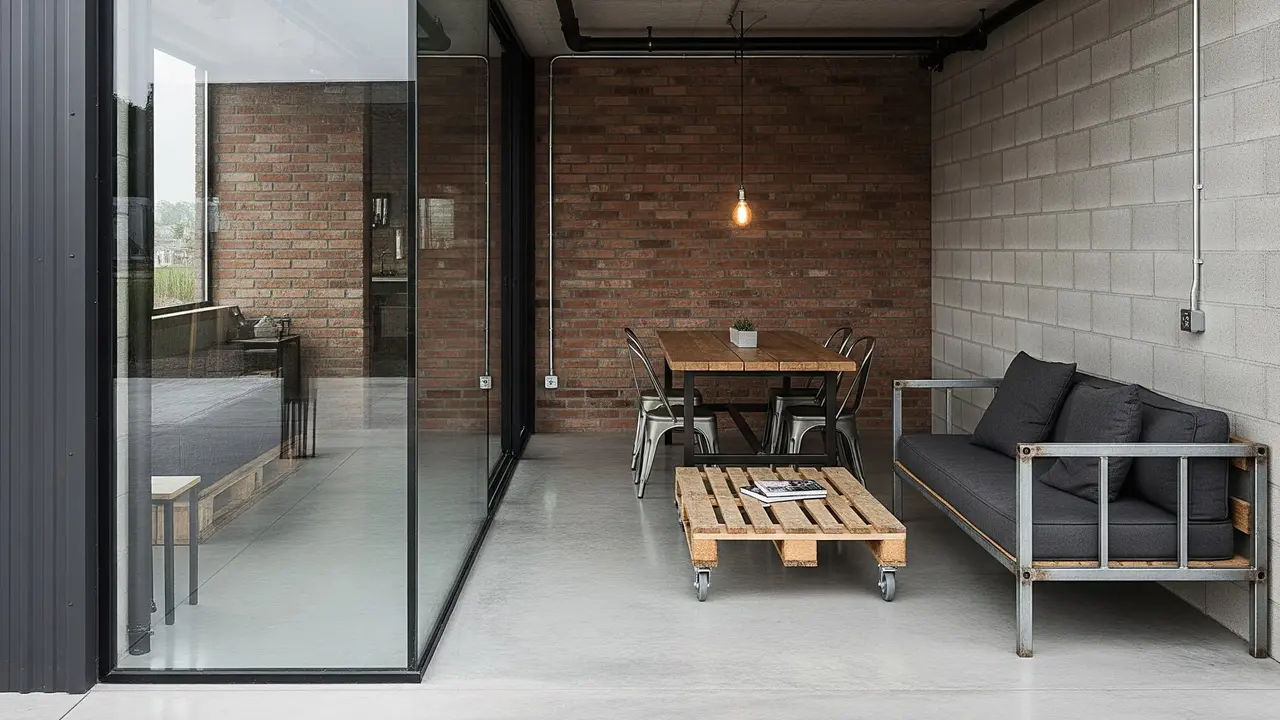 Gaya Industrial Minimalis